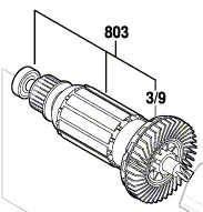 Induit BOSCH réf. 2 604 011 394